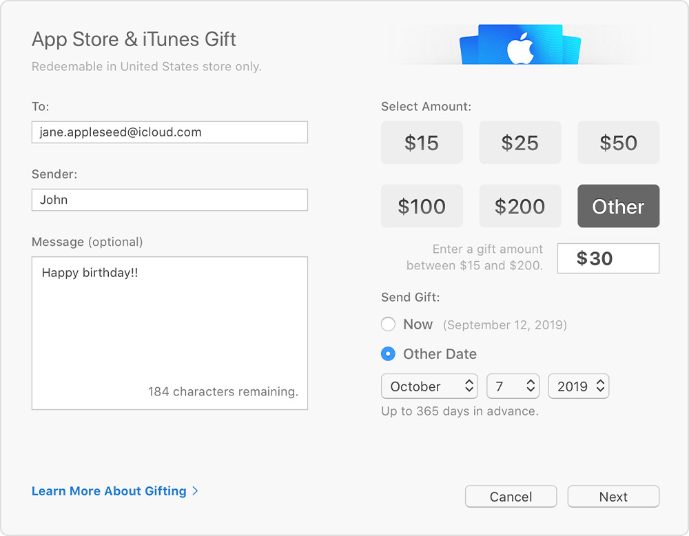 How to Buy an App Store & iTunes Gift Card on Mac?